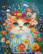 Flower Crown Cat